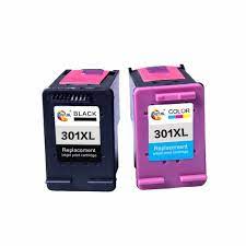 2 Pacote De Cartucho 301xl Ch563ee Tinta Substituicao Para Hp 301 Xl Ch564ee Para Deskjet 1000 1050 2000 2050 2540 3000 3050 Ink Cartridge Ink Printer Supplies