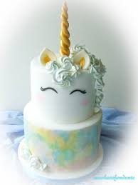 Buon Compleanno Chiara Torta Di Unicorno Torta Acquerello Torte Di Compleanno