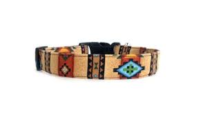 Tribal Brown Southwest Native American Indian Dog Collar American Indian Dog Native American Indian Dog Southwest Native Americans