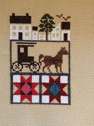 There are 153 items in this collection. Completed Cross Stitch Prairie Schooler Amish Quilt Sampler Cross Stitch Gallery Cross Quilt Cross Stitch
