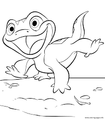 Welcome back the warm weather with these spring coloring sheets. Lizard Bruni From Frozen 2 Coloring Pages Printable