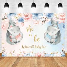 There are literally hundreds of themes to choose from. Elephant Gender Reveal Backdrop Pink Or Blue Boy Or Girl Flowers Photo Background Baby Shower Dessert Table Decorations Props Hot Offer 2899e Goteborgsaventyrscenter