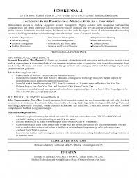 Medical Equipment Salesperson Resume