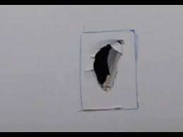 How To Repair A Hole In The Wall Cheap Way Only Plaste Board Youtube Fix Hole In Wall Plasterboard Wall Repair