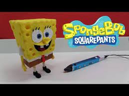 3d Pen Creation Spongebob Youtube 3d Pen 3d Pen Art 3d Drawing Pen
