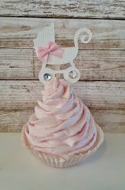 Mini Stroller Carriage Cupcake Cake Toppers Baby Shower Etsy