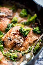 One Skillet Chicken And Broccoli Garnish Glaze Recipe Easy Meals Yummy Dinners Recipes