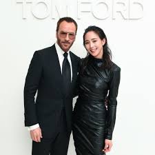 tom ford and janine chang at the soleil summer private dinner tomford