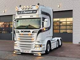 White Scania Trucks Custom Design