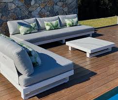 The nice thing about outdoor furniture is that it's usually made to get wet too, so you don't have to worry about it getting splashed on from the pool or soaked in a rainstorm. Outdoor Furniture Australia Wide Outdoor Elegance