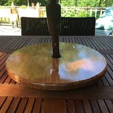 Many use the turntable for their fruit bowls and condiments, writing that it's a lovely addition. Outdoor Wood Lazy Susan For Patio Table With Or Without Etsy