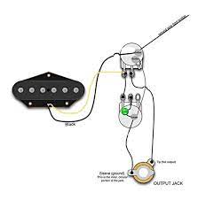 Demonstration video showing the soldering of a single coil electric guitar pickup to a volume control potentiometer then to the input jack. Hey Everyone I Am Building A Vintage Style Tele With Only A Bridge Pickup I 39 M Looking For A Wiring D Cigar Box Guitar Plans Guitar Tuners Guitar Pickups