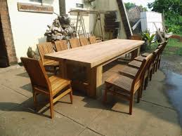 Teak Dining Table Rustic Outdoor Furniture Rustic Patio Furniture Wooden Outdoor Table