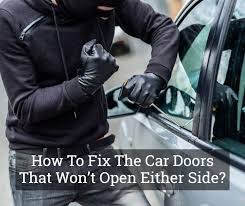 I can't even open it from the inside, pull the door handle and the lock pin rises but door won't open. How To Fix The Car Doors That Won T Open Either Side Nov 2021