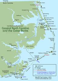 Nc Coastal Guide Map North Carolina Vacations North Carolina Beaches North Carolina Map