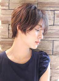 ショートヘア 大人可愛い 小顔ハンサムショートボブ reunaの髪型 ヘアスタイル ヘアカタログ 2019秋冬 ハンサムショート ヘアスタイル ショートボブ