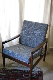 A Mid Century Scandinavian Armchair Upholstered With Ikea Fabric Koltuklar