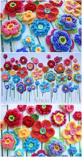 Crochet Button Flowers Video And Pattern Ideas The Whoot Crochet Flowers Free Pattern Crochet Flower Blanket Button Crafts