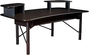 My custom built production desk with a sliding 88 key Rab Audio Prorak 88 Music Production Desk Black Sweetwater