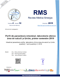 Perfil de parasitosis intestinal, laboratorio clínico área de salud La  Unión, primer semestre 2019