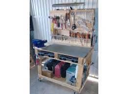 Projet Palettes Creer Un Etabli En Palettes Etabli Bois Etabli Bricolage Palette Bois
