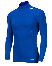 Details About Adidas Men Techfit Base Warm Moc L S Shirts Blue Soccer Jersey Top Shirt D82117