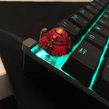 Mobile Suit Gundam Exia Crimson Gn Drive Artisan Keycap Cherry Mx Mechanical Keyboard 3d Printed Polylootxyz Makerlife M Custom Tech Gundam Gaming Products