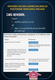 Beasiswa yang tersedia bagi calon mahasiswa dan mahasiswa politeknik negeri padang. Program Diploma Secara Sambilan Kss Di Politeknik Merlimau Melaka Boleh Di Capai Melalui Https Www Facebook Com Latihan Pendidikanlanjutan 9 Atau Search Unitlatihan Danpendidikan Lanjutan Politeknikmerlimau Jabatan Kejuruteraan Elektrik