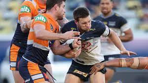 Tom opacic (born 7 september 1994) is an australian professional rugby league footballer who plays as a centre for the north queensland cowboys in the. North Queensland Cowboys Tom Opacic Stars Against The Knights 105 Days After His Last Game Herald Sun