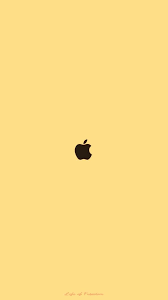 Wallpaper Of Art Outline Icon Design In Yellow Backgrounds Iphone Wallpaper Yellow Apple Logo Wallpaper Yellow Background