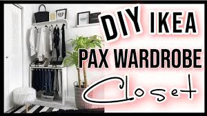 The platsa system is the more affordable modular ikea wardrobe. Ikea Hack Diy Pax Wardrobe System Youtube