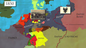 La confédération germanique créée en 1815 et présidée par l'empereur d'autriche, ne satisfait pas les patriotes allemands. L Unification De L Allemagne 1850 1871 Carte Animee Youtube