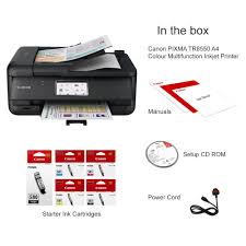 Experience the freedom of cloud printing and. Canon Pixma Tr8550 A4 Colour Multifunction Inkjet Printer 2233c008