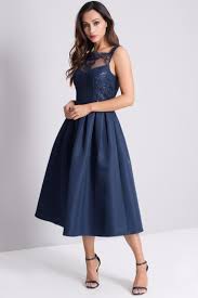 I Absolutely Adore This Gorgeous Navy Blue Evening Midi Dress The Embroidered Detail Is Just Stunning It S The Perf Classy Dress Dresses Elegant Fashion Wear