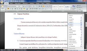 Perbedaannya adalah curriculum vitae berisi data lengkap mengenai seseorang. Cara Membuat Daftar Isi Otomatis Pada Microsoft Office Word