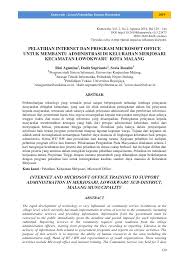 Aku sudah menikah sejak setahun lalu.dan ibu dan indah terlihat sangat terpukul dengan kejadian itu, jadinya sekarang akulah satu satunya jemari ku dengan perlahan menyusuri lembah berbulu dimana didalamnya terdapat bibir lembut yang lembab. Pdf Pelatihan Internet Dan Program Microsoft Office Untuk Membantu Administrasi Di Kelurahan Merjosari Kecamatan Lowokwaru Kota Malang