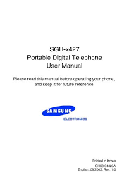 Desbloquear o liberar tu equipo, te permite usarlo con la compañía que desees y cambiar de sim card todas las veces que quieras, ya que el equipo queda liberado . Samsung Sgh X427m Sgh X427msbcin User Manual Ver 1 0 English 1 2 Mb