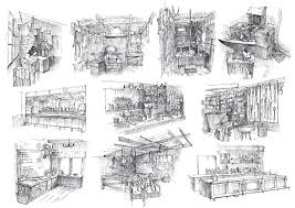 How To Draw A Village Historical Buildings Interior Of An Old Bar Great Inspiration For A Book Story Manga Dr Drawings Concept Design Design Sketch
