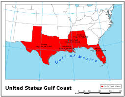 Giant tension leg platform (tlp) at night in gulf of mexico source: Map Of The United States Gulf Coast Source Map Created By Jessica Download Scientific Diagram
