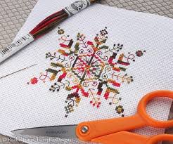 Variegated Snowflake Cross Stitch Pattern Pdf Chart For