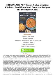 Free download of 50 easy and quick dinners for one by samuel walz. Leopoldo Downlad Pdf Vegan Richa S Indian Kitchen Traditional And Creative Recipes For The Home Cook Page 1 Created With Publitas Com