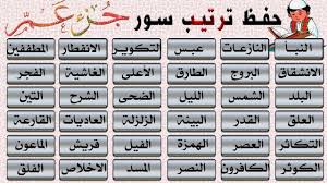 اسماء سور جزء عم بحث Google