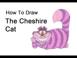 Look at the picture on the right to see what to ink in, and what to not ink in. How To Draw The Cheshire Cat From Alice In Wonderland Youtube
