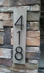 Update your home's curb appeal with this steel wall plaque. Modern House Door Numbers Novocom Top