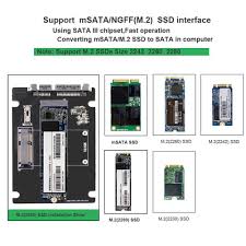 Ngff m.2 ssds share the same specifications as sata and msata ssds but use a different they also use the m.2 connector just like ngff ssds. 2 In 1 M 2 Ngff O Msata A Usb O Sata 3 0 Sata Iii Ssd Convertidor Pcb Adaptador Ebay