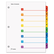 Avery now offers downloads for a limited selection of templates in a pages format too. Avery 8 Tab Divider Label Template Trovoadasonhos