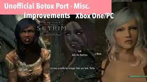 Skyrim SE Xbox One/PC Mods|Unofficial Botox Port - Misc. Improvements -  YouTube