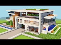 In this map you will find a nice and modern house, so you can explore it or use it as a starter for your survival. New Minecraft How To Build A Big Modern House Tutorial How To Make A Mansion 1