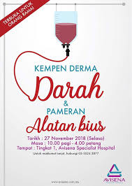 Kempen derma darah ni dibuat sempena ~dracular day~ yang kekeringan bekalan. Jadilah Wira Jom Derma Avisena Specialist Hospital Facebook