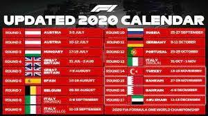 See all grand prix dates for the upcoming 2022 season including information on how to buy tickets to formula 1 . Formula 1 Announces Additional Races For 2020 Calendar Federation Internationale De L Automobile